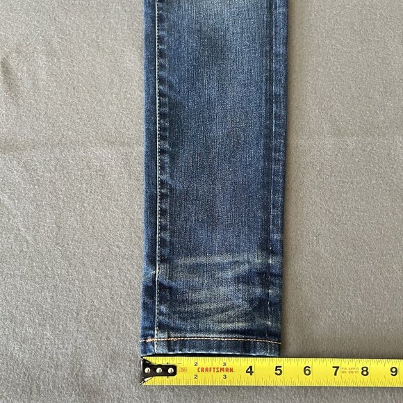 BUCKLE BLACK Women Made Italy Blue Skinny Candiani Denim Jean 25x32 Stretch NWOT - Picture 11 of 12